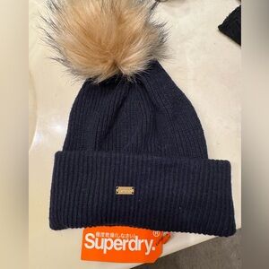 Superdry Navy Knit Beanie